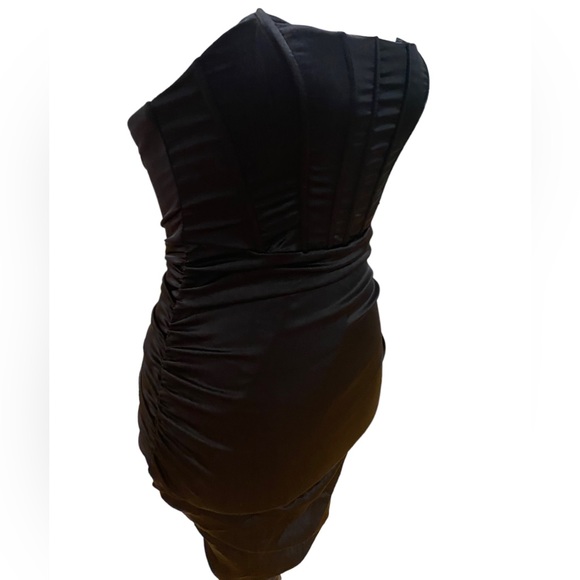 Corset Top Ruched Mini Dress - Picture 2 of 4